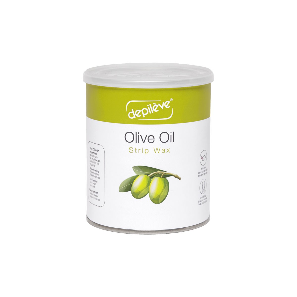 Cire huile d'olive avec bandes - 800g