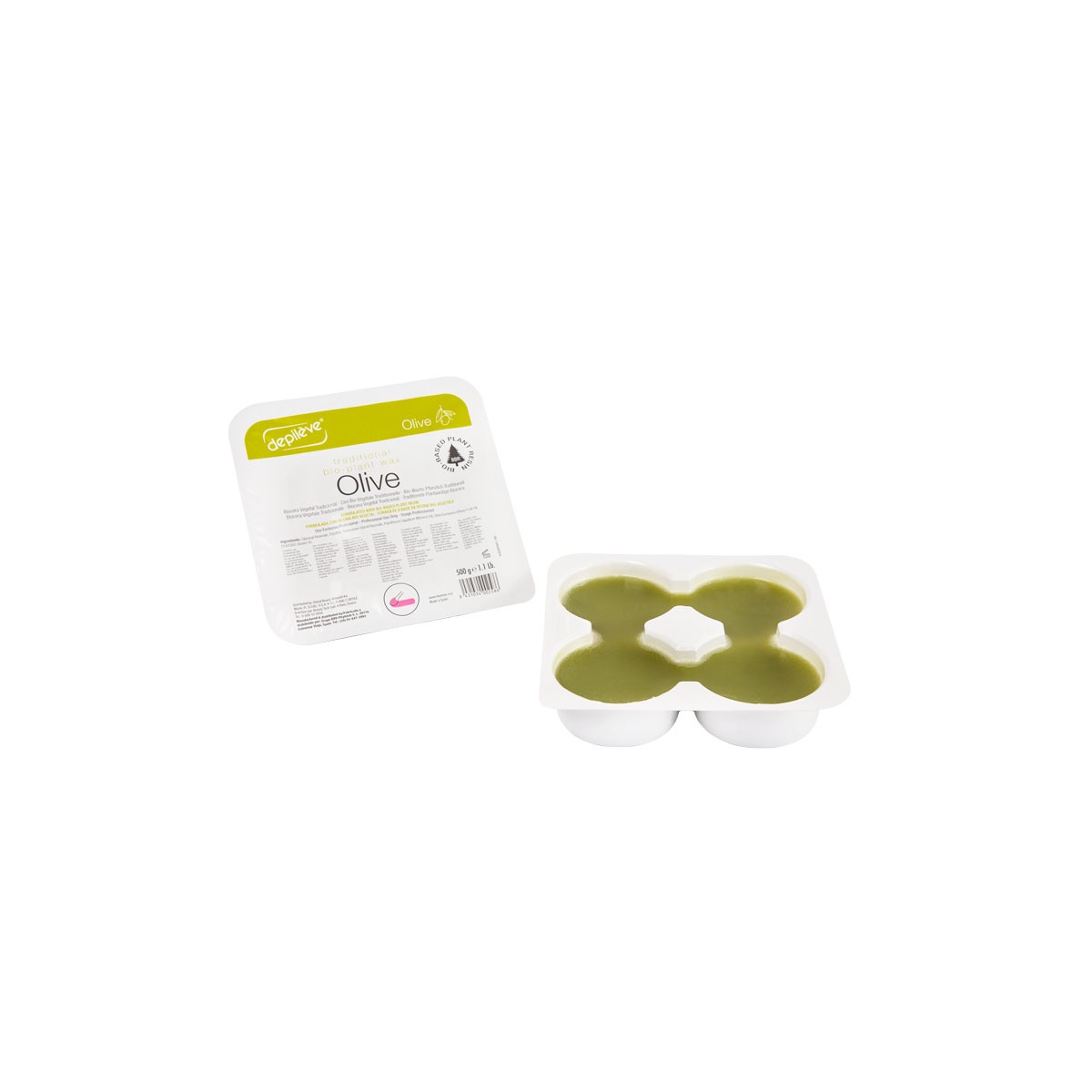 Cire traditionnelle olive - galets 1kg