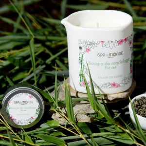 Bougie de Modelage Thé vert - Balade en Rizière