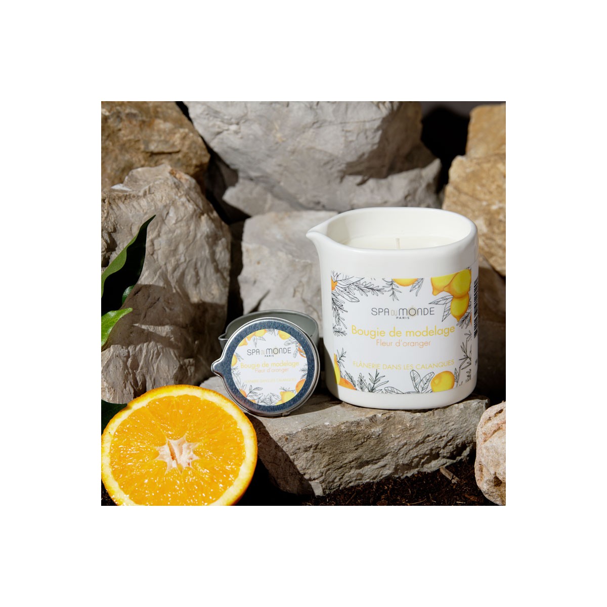 Bougie de Modelage Fleur d’Oranger - 170g • Spa du Monde - Beauty Tech