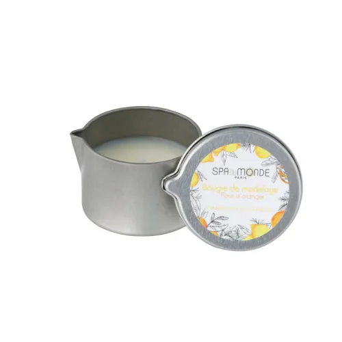 Bougie de Modelage Fleur d’Oranger - 35g • Spa du Monde - Beauty Tech®