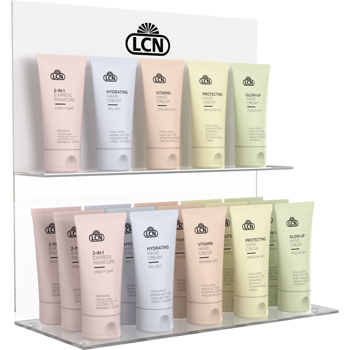 Présentoir - Crèmes Mains  • Lcn - Beauty Tech®