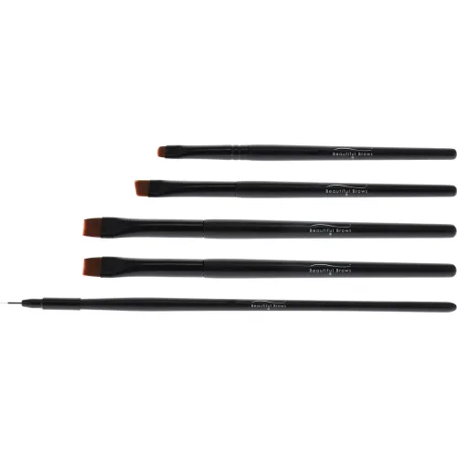 Set 5 Pinceaux Teinture & Rehaussement • Beautiful Brows And Lashes - Beauty Tech