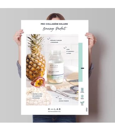 Poster Pro-Collagène Solaire • D-Lab - Beauty Tech