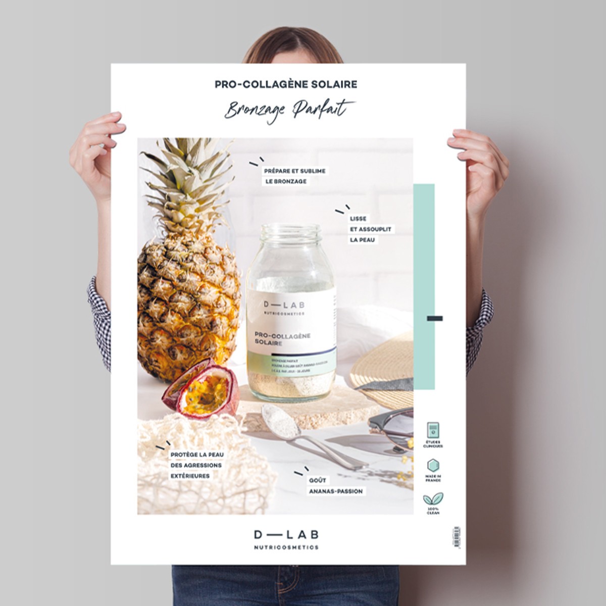 Poster Pro-Collagène Solaire • D-Lab - Beauty Tech