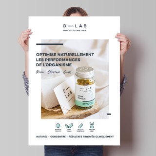 Poster Ventre-Plat • D-Lab - Beauty Tech