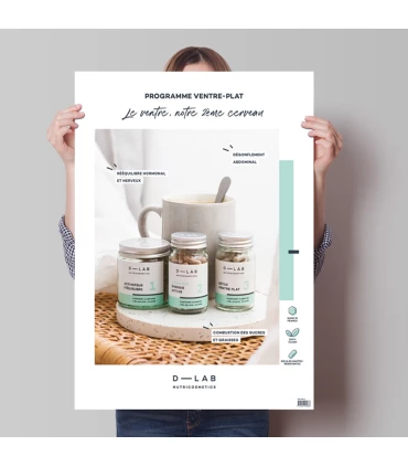 Poster Ventre-Plat • D-Lab - Beauty Tech