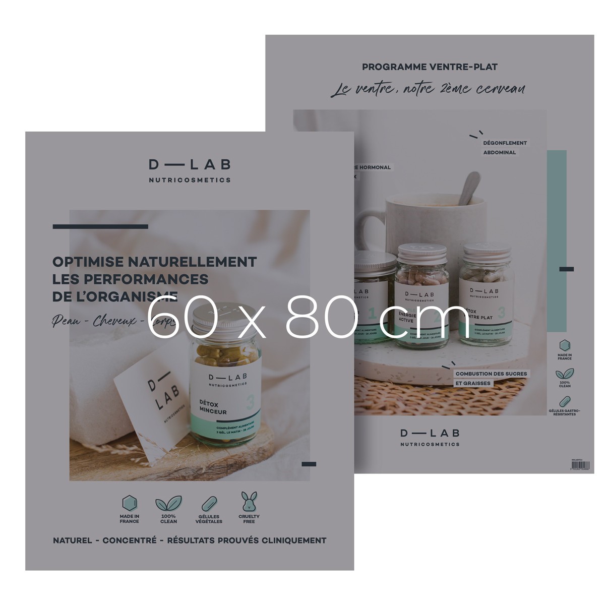 Poster Ventre-Plat • D-Lab - Beauty Tech