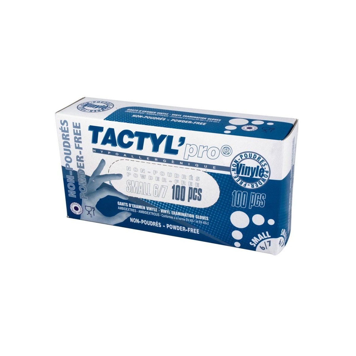 Gants non poudrés jetable small par 100