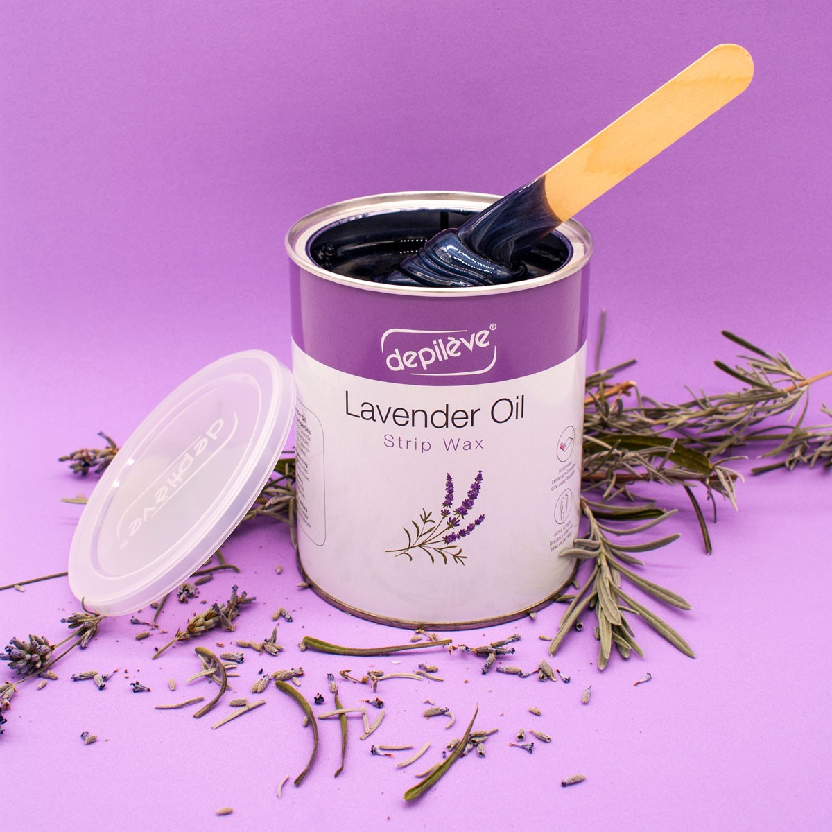 Cire Lavande avec Bandes - 800g • Depilève - Beauty Tech