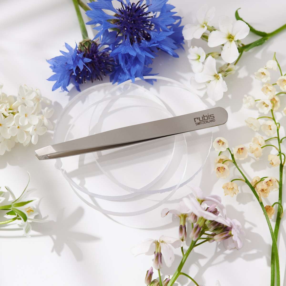 Pince à Épiler Classique - Inox • Rubis - Beauty Tech