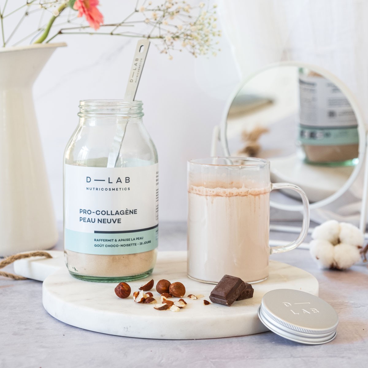 Pro-Collagène Peau Neuve Choco-Noisette • D-Lab - Beauty Tech
