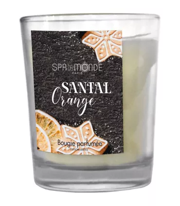 Bougie Parfumée Senteur Santal Orange • Spa du Monde - Beauty Tech®