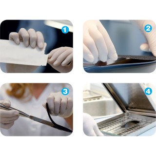 Feuilles Abrasives Podorape suisse inox - x80