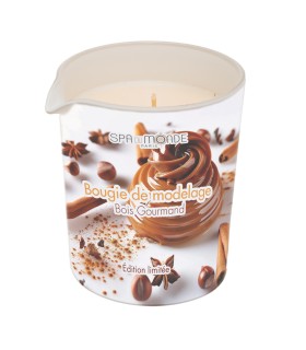 Bougie de Modelage Bois Gourmand • Spa du Monde - Beauty Tech