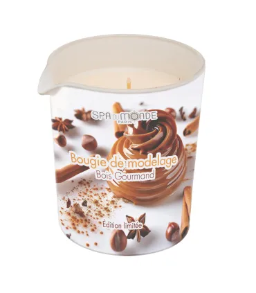 Bougie de Modelage Bois Gourmand • Spa du Monde - Beauty Tech
