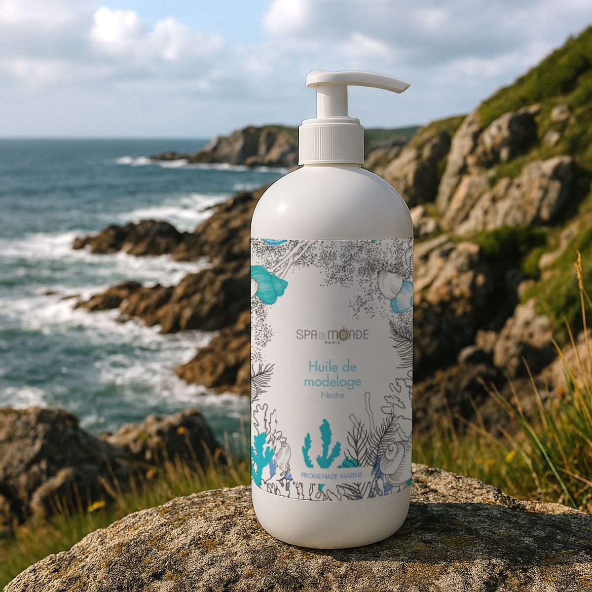 Huile de Modelage Neutre - Promenade Marine • Spa du Monde - Beauty Tech