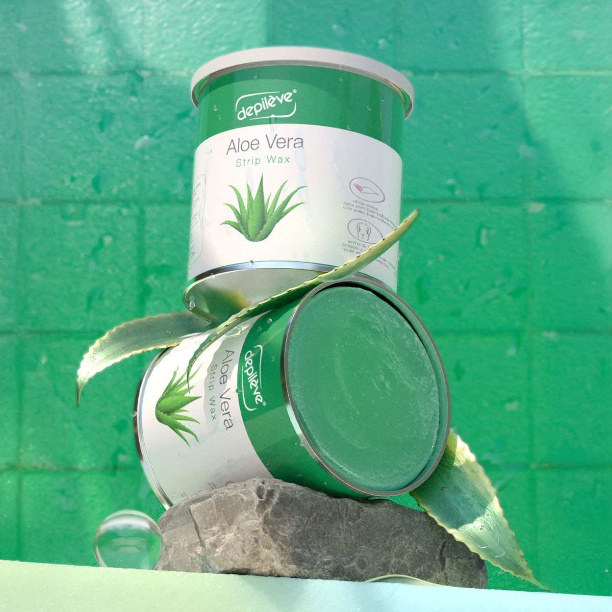 Cire Aloe Vera avec Bandes • Depilève - Beauty Tech