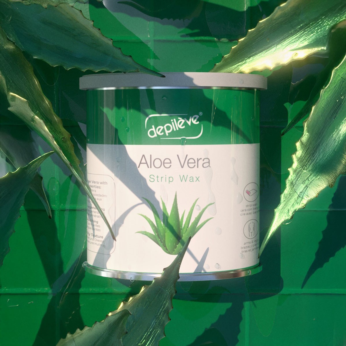 Cire Aloe Vera avec Bandes • Depilève - Beauty Tech