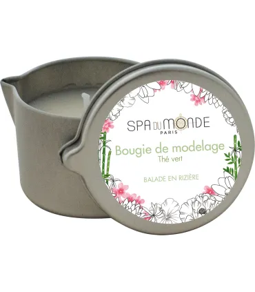 Bougie de Modelage Thé Vert - Balade en Rizière • Spa du Monde - Beauty Tech