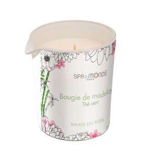 Bougie de Modelage Thé Vert - Balade en Rizière • Spa du Monde - Beauty Tech