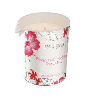 Bougie de Modelage Fleur de Tiaré - Excursion Tropicale • Spa du Monde - Beauty Tech