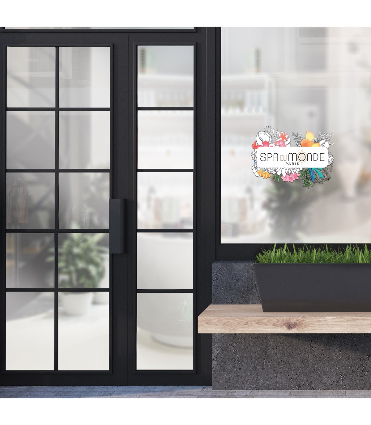 Vitrophanie • Spa du Monde - Beauty Tech®