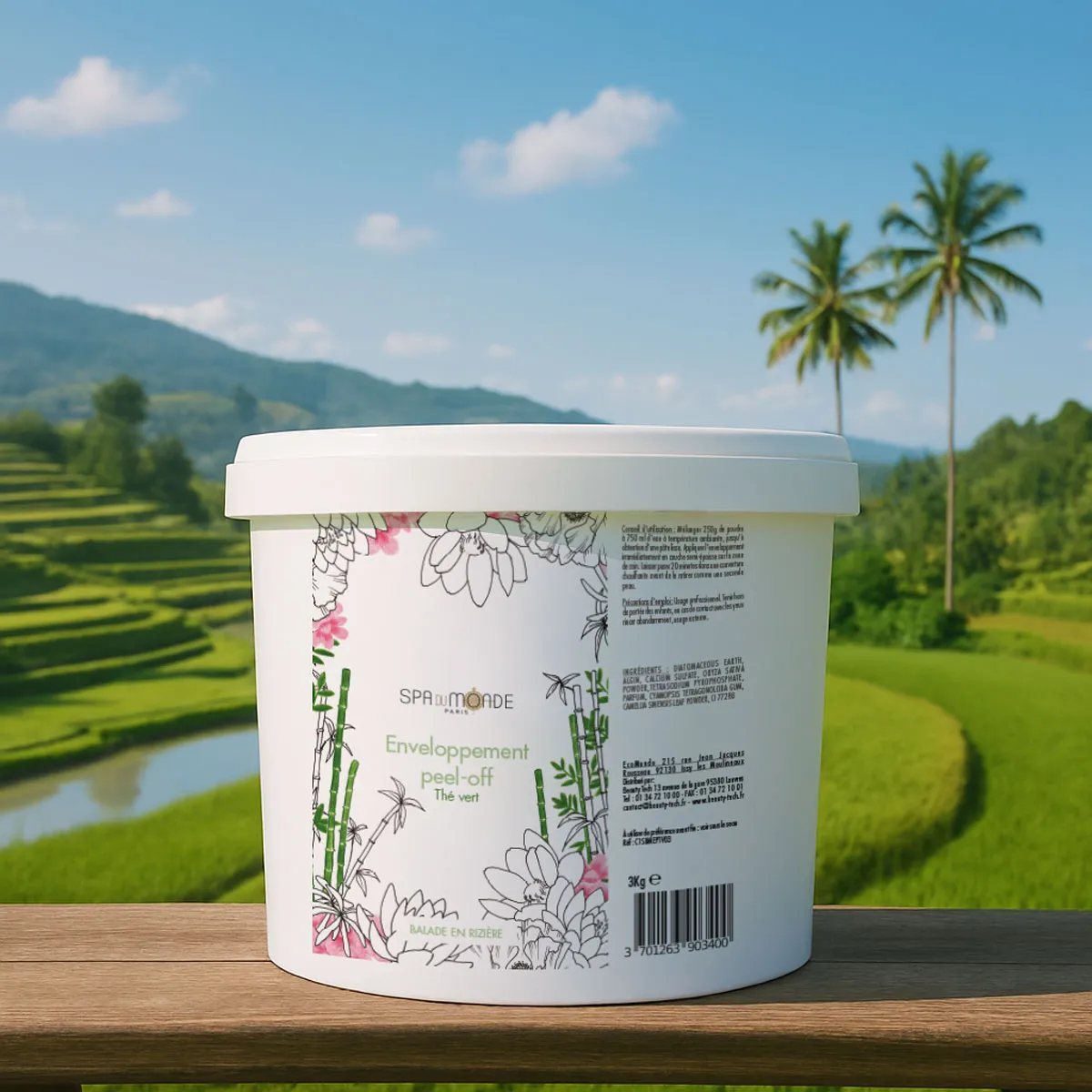Enveloppement Peel-Off Thé Vert • Spa du Monde - Beauty Tech