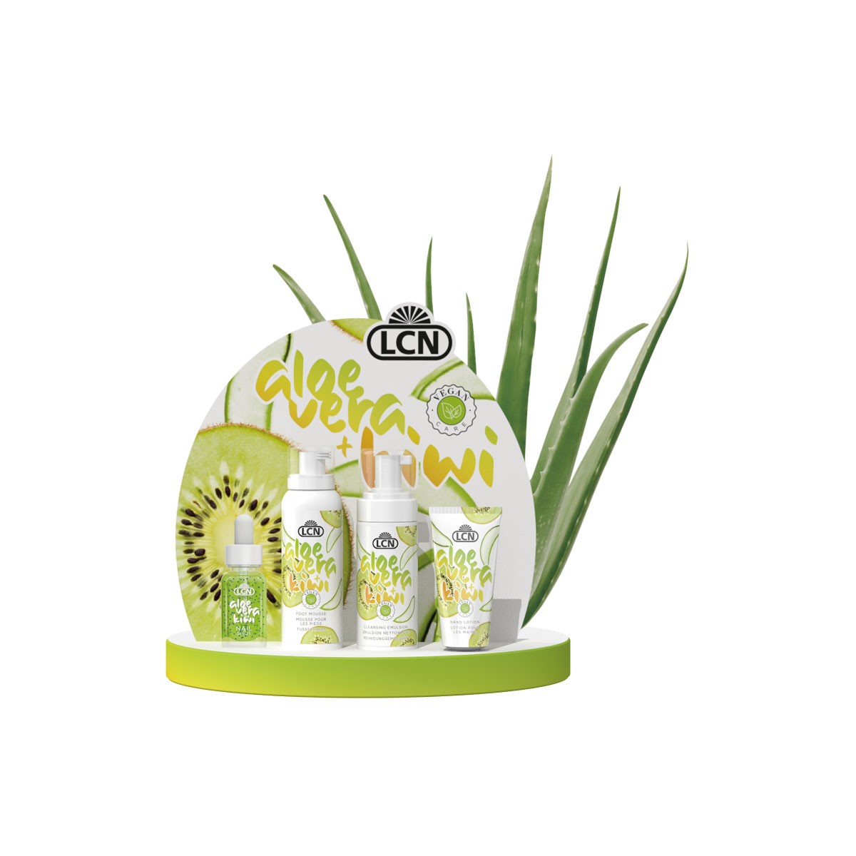 Présentoir aloe vera & kiwi